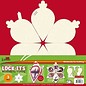 BASTELSETS / CRAFT KITS 3 mini scrapbook book in the shape of a Christmas tree, Christmas bell or Christmas ball!