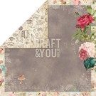 Designer Papier Scrapbooking: 30,5 x 30,5 cm Papier Designerpapier "Tea Time", 30,5 x 30,5cm