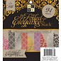 DCWV und Sugar Plum DCWV Designersblock, 24 ark 15,2 x 15,2 cm dekorert med folie.