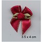 Embellishments / Verzierungen edele mini bows red, 5 pieces