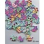 Embellishments / Verzierungen 6 bottoni decorativi 33 x 35 millimetri, design: Baby