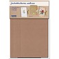 KARTEN und Zubehör / Cards Material set for 3 gift book cards with choice in white, light or dark brown!