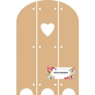 Objekten zum Dekorieren / objects for decorating DooBaDoo Olandese - MDF Triptech con il cuore