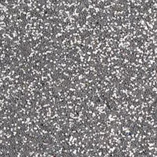 Moosgummi und Zubehör Moosgummiplatte Glitter, 200 x 300 x 2 mm, Silber