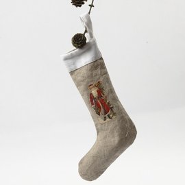 Objekten zum Dekorieren / objects for decorating Cifras textiles, H: 26 cm, Nikolaus Calcetines 2 piezas