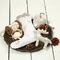 Objekten zum Dekorieren / objects for decorating Textile figures, H: 26 cm, Nikolaus Socks 2 pieces