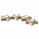 Objekten zum Dekorieren / objects for decorating Candle Holder, 4 star Alueinsatz semicircular