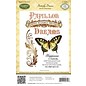 JUSTRITE AUS AMERIKA JJustrite, frimerkesett, gummistempel, "Papillon Dreams", SAMLERBARE STykke!