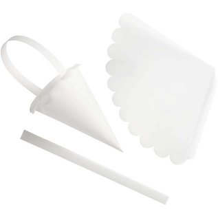 Komplett Sets / Kits Cone, H: 13 cm, curved edge, 20 pcs.