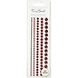 Embellishments / Verzierungen Half pearls, size 2-8 mm, red, ranked 140