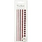 Embellishments / Verzierungen Halv-perler, størrelse 2-8 mm, rød, rangeret 140