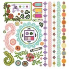 STICKER / AUTOCOLLANT Indie bloom stickers, 30.5 x 30.5 cm