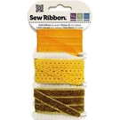 DEKOBAND / RIBBONS / RUBANS ... Dekoband assortment yellow-orange-gold