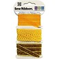 DEKOBAND / RIBBONS / RUBANS ... Dekoband assortiment jaune-orange-or