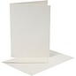 KARTEN und Zubehör / Cards 10 perlemor kort og konvolutter, kort str 10,5x15 cm, cream