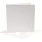 KARTEN und Zubehör / Cards 10 cards and envelopes, card size 12,5x12,5 cm, off-white