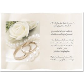 Karten und Scrapbooking Papier, Papier blöcke 1 foglio di carta da lucido, A5, con Golden Wedding Poem