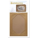 KARTEN und Zubehör / Cards 3 Winterliche Satinkarten gold