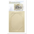 KARTEN und Zubehör / Cards 3 Winterliche Satinkarten creme