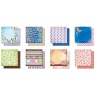 Designer Papier Scrapbooking: 30,5 x 30,5 cm Papier Designer blok Premium Glitter Scrapbog Papir, 30,5 x 30,5 cm