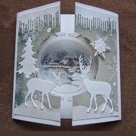 Marianne Design Punching and embossing templates Craftables, 2 reindeer