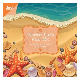 Karten und Scrapbooking Papier, Papier blöcke Designersblock, 15 x 15 cm, Lovin Summer