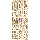 Prima Marketing und Petaloo Wood Veneer Alphabets Dark, holzes Alfabet