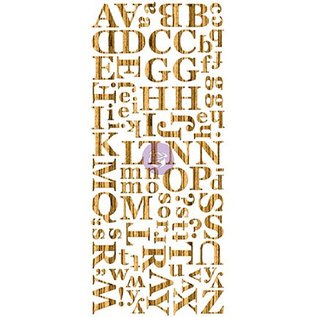 Prima Marketing und Petaloo Placage de bois foncé alphabet, alphabet en bois, 106 pièces