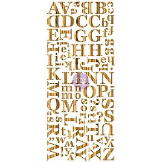 Prima Marketing und Petaloo Wood Veneer Alphabets Dark, Alfabet in holz, 106 Teile