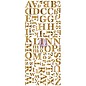Prima Marketing und Petaloo Alfabeto chapa de madera oscura, alfabeto de madera, 106 piezas