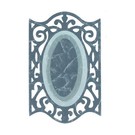 Sizzix Framelits Set met 3 patronen, Oval w / Ironwork Edges