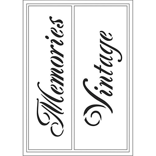 Schablonen, für verschiedene Techniken / Templates Flexible templates, Journal 21x14,8 cm, Memories / Vintage, 1 pc. Schablonen, für verschiedene Techniken / Templates Flexible templates, Journal 21x14,8 cm, Memories / Vintage, 1 pc.