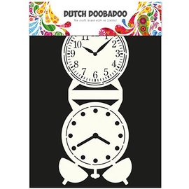 Dutch DooBaDoo Tipo de tarjeta - plantilla de un reloj de péndulo