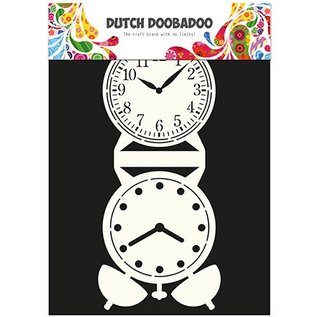 Dutch DooBaDoo Card Art - Schablone eine Standuhr