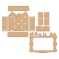 Objekten zum Dekorieren / objects for decorating Handwerk Kits MDF, Winter decoratie