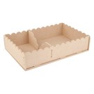 Objekten zum Dekorieren / objects for decorating Artigianato Kit MDF, tovaglioli contenitore 29 x 19 x 6 centimetri