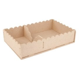 Objekten zum Dekorieren / objects for decorating Handcraft Kits MDF, container napkins 29 x 19 x 6cm