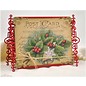 JUSTRITE AUS AMERIKA Justrite Christmas Post Card Background Cling Stamp