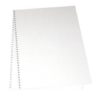 BASTELZUBEHÖR, WERKZEUG UND AUFBEWAHRUNG Copertina cartonata per l'album, 22x30, 5 cm, 2 pezzi in sacchetto, bianco