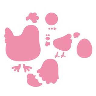 Marianne Design découpage et gaufrage, poulet mère Creatables - Retour En Stock!
