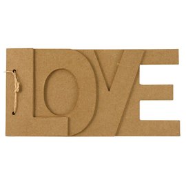 Objekten zum Dekorieren / objects for decorating Papir mache bok LOVE