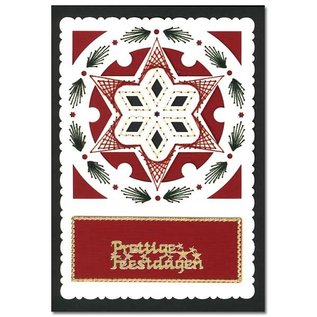 KARTEN und Zubehör / Cards Luxus Kartenunterlage 1Set mit 3 Karten, 10,5 x 14,85 cm