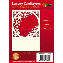 KARTEN und Zubehör / Cards Luxus Kartenunterlage 1Set mit 3 Karten, 10 x 15 cm