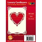 KARTEN und Zubehör / Cards Luxus Kartenunterlage 1Set mit 3 Karten, 10 x 15 cm