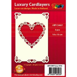 KARTEN und Zubehör / Cards Luxus Kartenunterlage 1Set mit 3 Karten, 10 x 15 cm