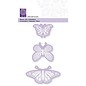 Cart-Us Punching and embossing template, 3 butterflies, 45-48-76 mm