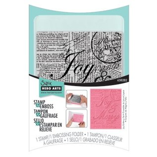 Sizzix Embossing folder with matching text stamp - only 1 in stock!