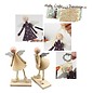 Objekten zum Dekorieren / objects for decorating Set of 2 Angel 15 cm bell-shaped, standing angels made of wood