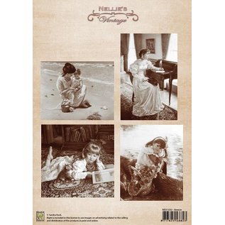 Nellie Snellen Vintage Bilder - A4 Bogen