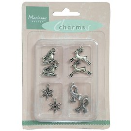 Embellishments / Verzierungen Metal - Charms 4x2 st. Invierno